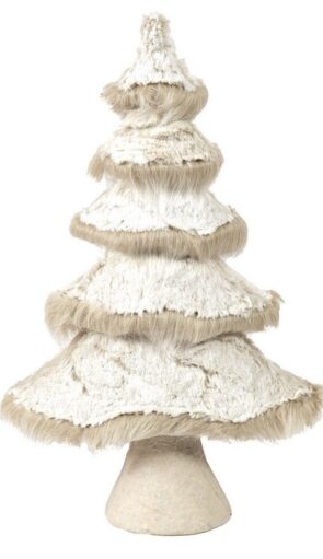 Λούτρινο Χριστουγεννιάτικο Διακοσμητικό Δέντρο 37 x 10 x 60(h)cm