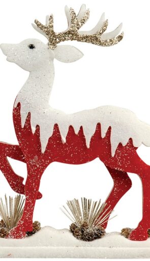 Επιτραπέζιο Χριστουγεννιάτικο Διακοσμητικό Φενιζόλ 43 x 8 x 56(h)cm