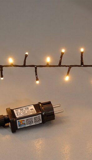 800Led Φωτάκια Με Πρόγραμμα Και Μετασχηματιστή ,Πράσινο Καλώδιο/Θερμό Λαμπάκι ,24 Μέτρα