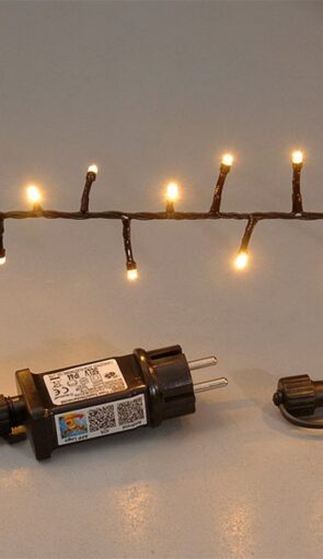 500Led Φωτάκια Με Επέκταση Και Μετασχηματιστή ,Πράσινο Καλώδιο/Θερμό Λαμπάκι ,15 Μέτρα