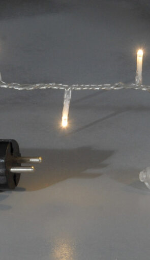 300Led Φωτάκια Με Επέκταση Και Μετασχηματιστή ,Διάφανο Καλώδιο/Θερμό Λαμπάκι ,9 Μέτρα