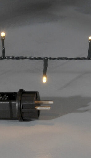 500Led Λαμπάκια (50 Flasher) Με Επέκταση Και Μετασχηματιστή Ip44 ,Πράσινο Καλώδιο/Θερμό Λαμπάκι ,25 Μέτρα