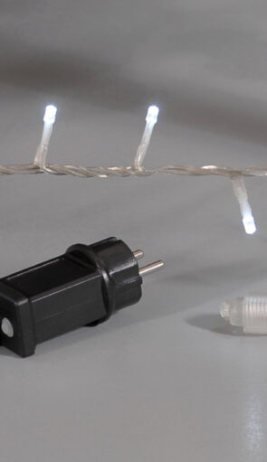 180Led Λαμπάκια Με Επέκταση,Πρόγραμμα Και Μετασχηματιστή Ip44 ,Διάφανο Καλώδιο/Λευκό Λαμπάκι ,9 Μέτρα