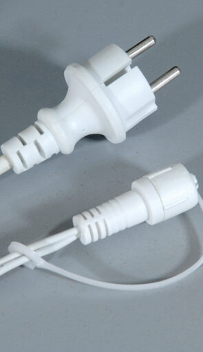 Led Συμμετρική Κουρτίνα Rubber Με Επέκταση Ip44 100 x 200(H)cm,Λευκό Καλώδιο/Θερμό Λαμπάκι