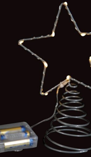 Led Φωτιζόμενη Κορυφή Μπαταρίας Με Θερμό Φωτισμό ,23cm