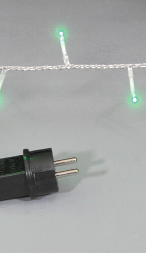 100Led Λαμπάκια Με Επέκταση Και Πρόγραμμα Ip44 ,Διάφανο Καλώδιο/Πράσινο Λαμπάκι ,5 Μέτρα