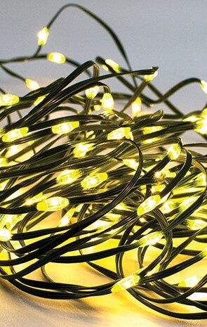 200Led Λαμπάκια Copper Θερμού Φωτισμού Με Μετασχηματιστή Και Πρόγραμμα,20 Μέτρα