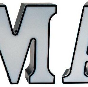 Pvc Διακοσμητικό XMAS Με Led Φωτισμό Μπαταρίας,4 Γράμματα 4 x 18(h)cm