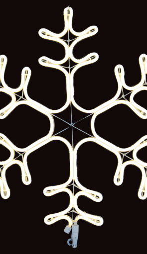 Σταθερή Χιονονιφάδα Με Led Θερμό Φωτισμό,63cm,Ip44