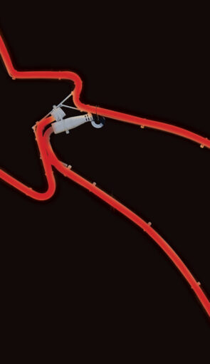 Led Σταθερός Φωτιζόμενος κομήτης Με Φωτοσωλήνα Κόκκινο Φωτισμό 69 x 29cm ,Ip44