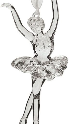Ακρυλικό Κρεμαστό Χριστουγεννιάτικο Στολίδι Μπαλαρίνα 5 x 13(h)cm