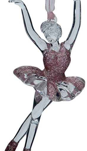 Ακρυλικό Κρεμαστό Χριστουγεννιάτικο Στολίδι Μπαλαρίνα 5 x 13(h)cm