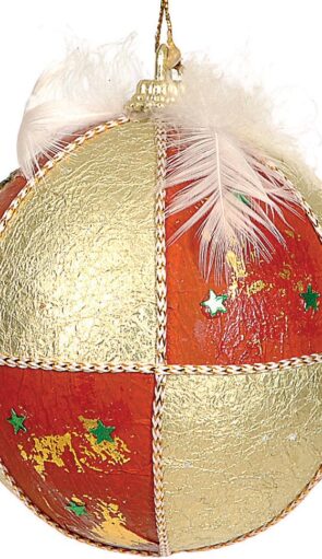 Χριστουγεννιάτικη Μπάλα Φελιζόλ 9cm