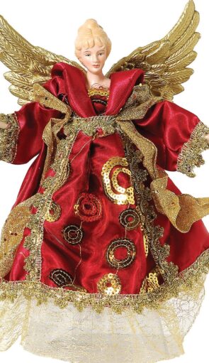 Χριστουγεννιάτικη Κορυφή Δέντρου Άγγελος 30cm