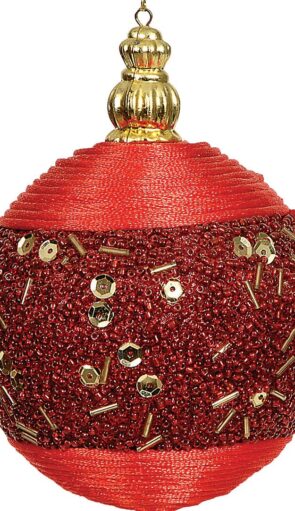 Κόκκινη Πλαστική Χριστουγεννιάτικη Μπάλα 8cm