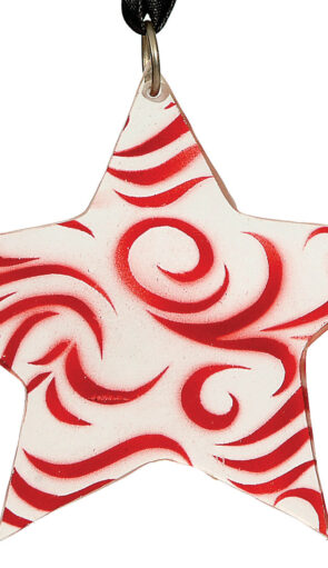 Ακρυλικό Κρεμαστό Χριστουγεννιάτικο Στολίδι  9cm