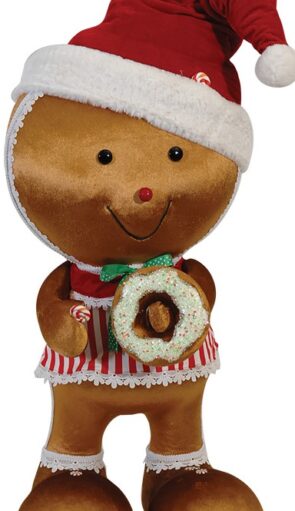 Λούτρινο Χριστουγεννιάτικο Διακοσμητικό Αρκούδος 38 x 34 x 81(h)cm