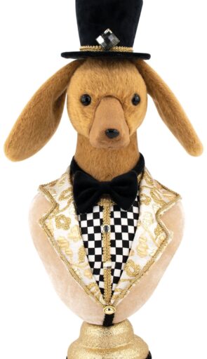 Χριστουγεννιάτικο Διακοσμητικό Σκυλάκι 24 x 21 x 55(h)cm