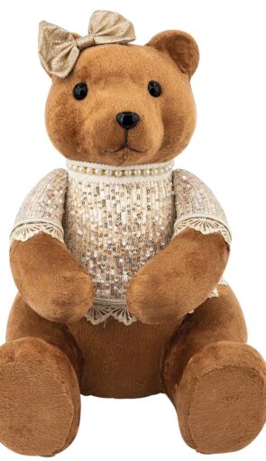 Χριστουγεννιάτικος Διακοσμητικός Αρκούδος 28 x 25 x 35(h)cm