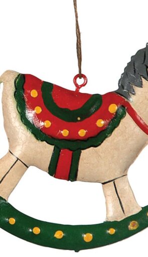 Πήλινο Κρεμαστό Χριστουγεννιάτικο Στολίδι 10cm