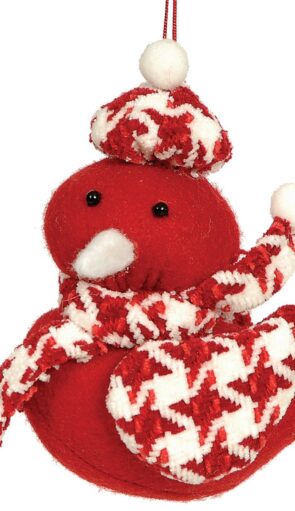 Πάνινο Κρεμαστο Χριστουννιάτικο Στολίδι 12cm