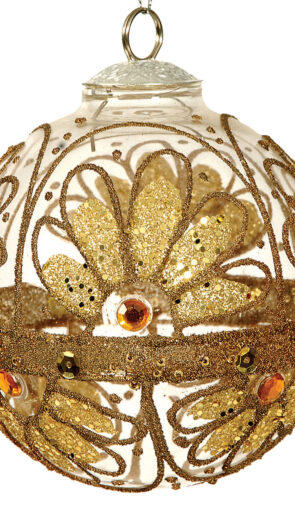 Γυάλινη Χριστουγεννιάτικη Μπάλα 10cm