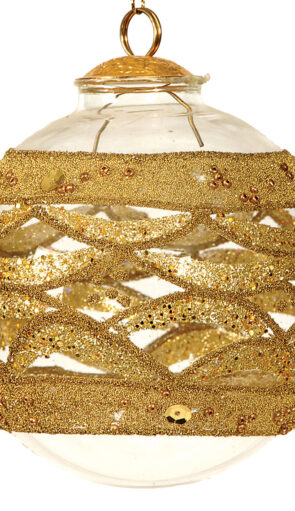 Γυάλινη Χριστουγεννιάτικη Μπάλα 10cm