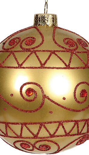 Γυάλινη Χριστουγεννιάτικη Μπάλα 8cm