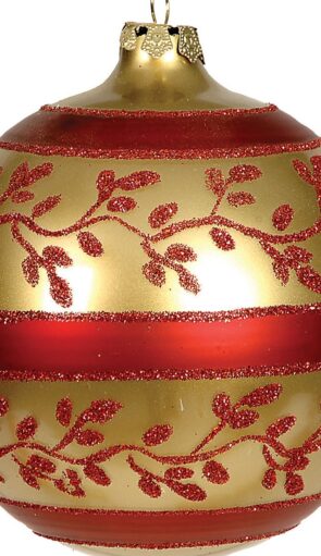 Γυάλινη Χριστουγεννιάτικη Μπάλα 10cm