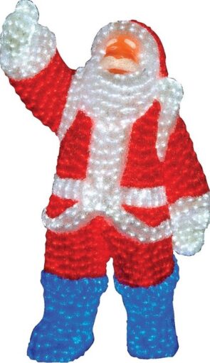 Led Φωτιζόμενος Ακρυλικός Άγιος Βασίλης 120(Η) x 80cm