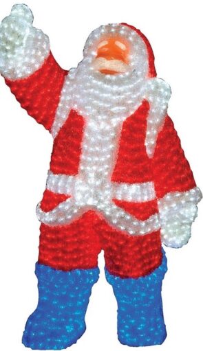 Led Φωτιζόμενος Ακρυλικός Άγιος Βασίλης 210(Η) x 130cm