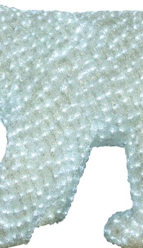 Led Φωτιζόμενη Ακρυλική Αρκούδα Με 1900Led Λευκό Φωτισμό,120 x 70(H)cm