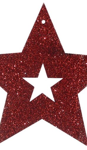 Ξύλινο Κρεμαστό Χριστουγεννιάτικο Στολίδι 7 x 9(h)cm ,Σέτ/2