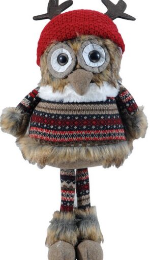 Λούτρινο Χριστουγεννιάτικο Διακοσμητικό 22 x 17 x 54(h)cm