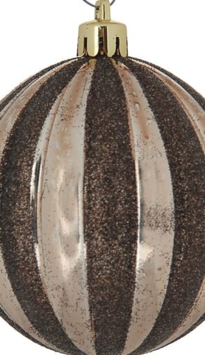 Χάλκινη Πλαστική Χριστουγεννιάτικη Μπάλα 8cm