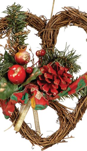 Χριστουγεννιάτικο Διακοσμητικό Στεφάνι 20cm