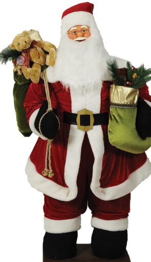 Φουσκωτός Διακοσμητικός Άγιος Βασίλης Με Μουσική Και Κίνηση 160(h)cm