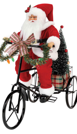 Άγιος Βασίλης Σε Ποδήλατο 42 x 22 x 40(h)cm