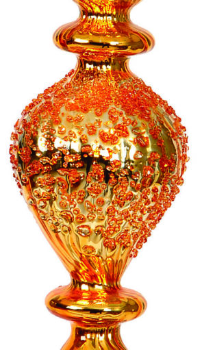 Γυάλινη Χρυσή Χριστουγεννιάτικη Μπάλα Δάκρυ 15cm